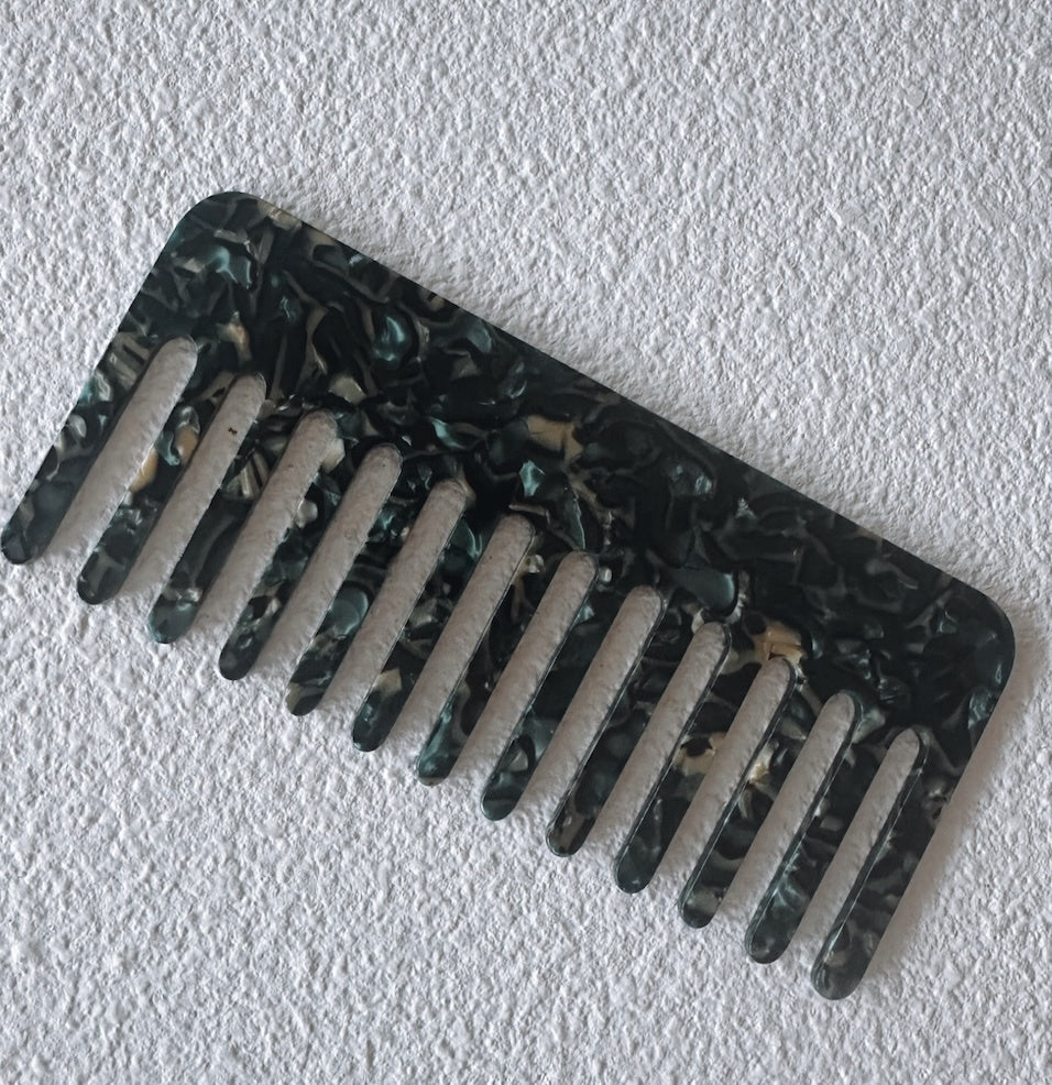 Hair Comb - Marble Jade