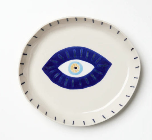 Evil Eye Tray Natural