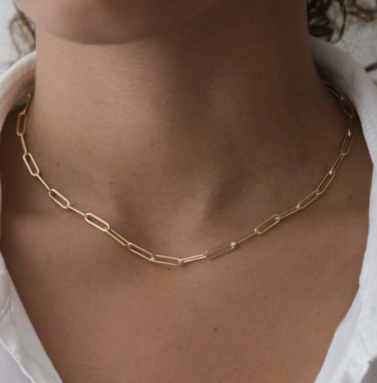 Paper Clip Chain Necklace